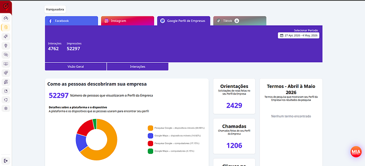 Screenshot da plataforma 1